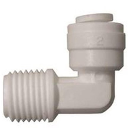 HOUSE Tube Elbow90 deg 0.50 in. Quick Connect x MPT 150 PSI Plastic 70 deg F HO669503